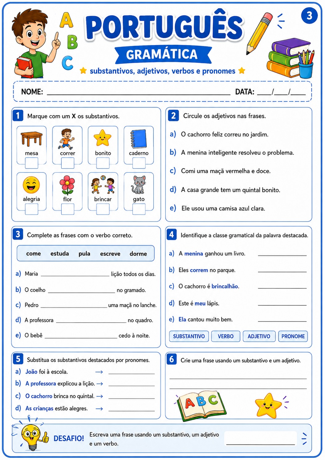 Amostra material de Português - Gramática