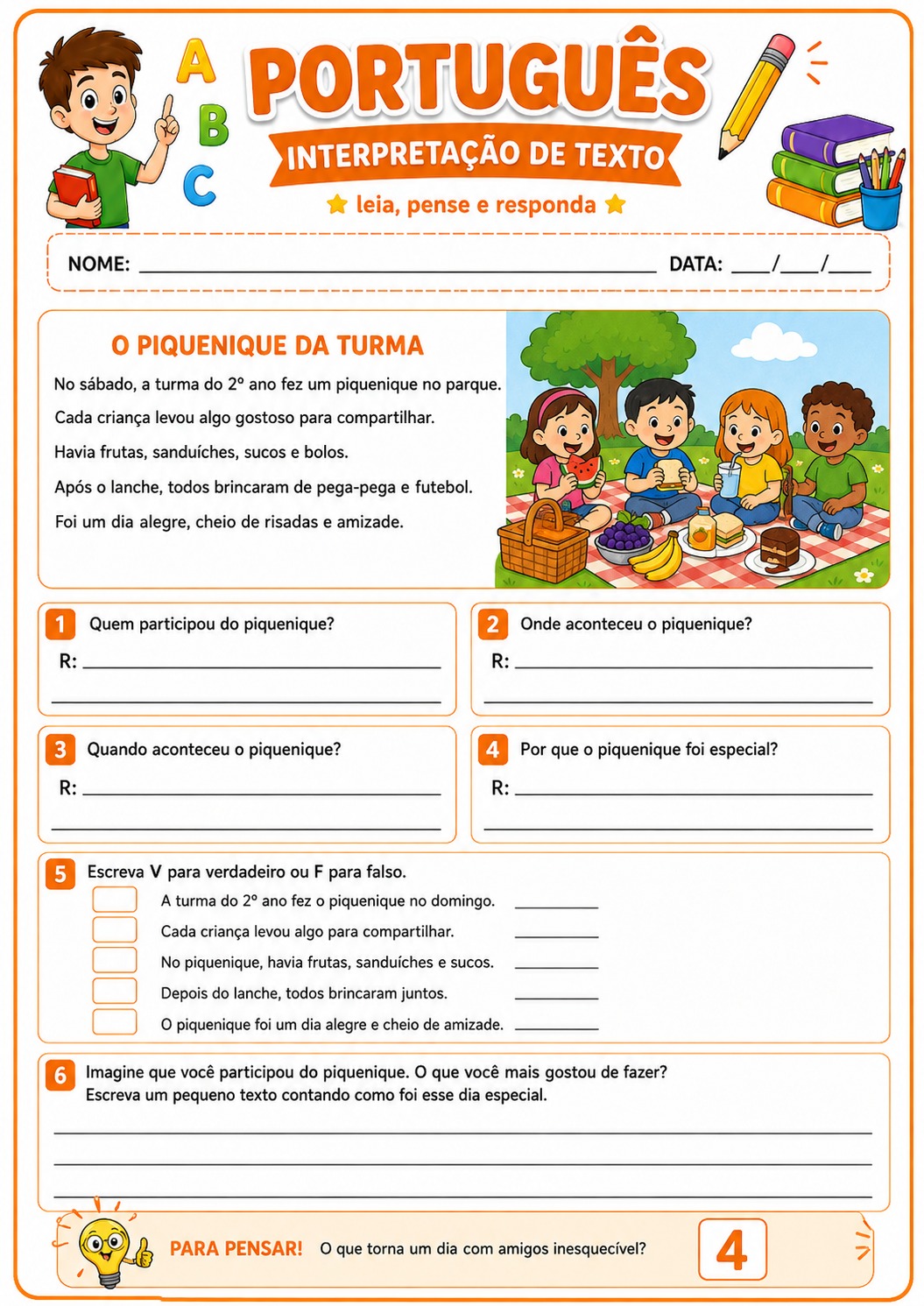 Amostra material de Português - Interpretação de Texto