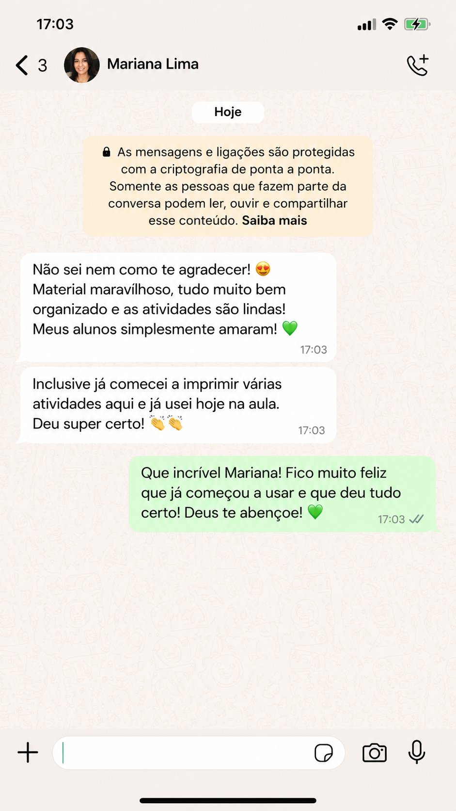 Depoimento de Mariana Lima